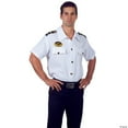 thumbnail image 2 of Underwraps Pilot Men's Costume Shirt, White: XL Male, 2 of 3