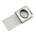 thumbnail image 1 of VALINK Food Slice Assistant Stainless Steel Onion Fork Holder Kitchen Vegetable Slicing Auxiliary Tool Onion Holder Cutter, 1 of 6