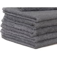 thumbnail image 4 of Gold Textiles 100% Cotton Salon Hand Towels 24 Pack Dark Grey 16x27 inches Soft Absorbent Quick, 4 of 6