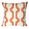 thumbnail image 2 of A&B Home 100-percent Cotton Throw Pillow, Coral, 18 by 18-Inch, 2 of 2