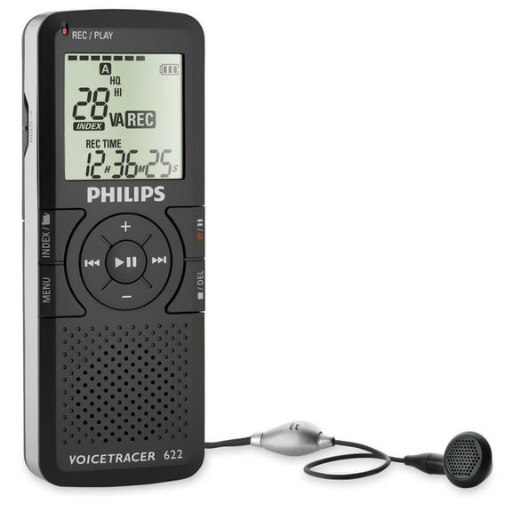 Philips 2GB Digital Voice Recorder with LCD Display, LFH0622