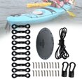 thumbnail image 4 of Kit de ojos de almohadilla de kayak duradero, accesorio con tornillos, gancho, cubierta, juego de aparejo, cuerda elástica para botes, kayak, canoa, Baoblaze Hardware de aparejo de cubierta, 4 of 8