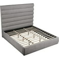 thumbnail image 5 of Meridian Furniture Adam Grey Chenille Fabric King Bed, 5 of 9