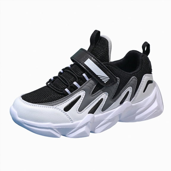 enyan Boy Sneakers Running Shoes Lightweight Sport Boys' Athletic Shoes (Toddler/Little Kid/Big Kid) Black,3.5