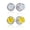 White and Canary, variant on 925 Sterling Silver White Topaz Stud Earrings with Jackets for Women (3.00 Cttw, Gemstone November Birthstone, Round 7MM)