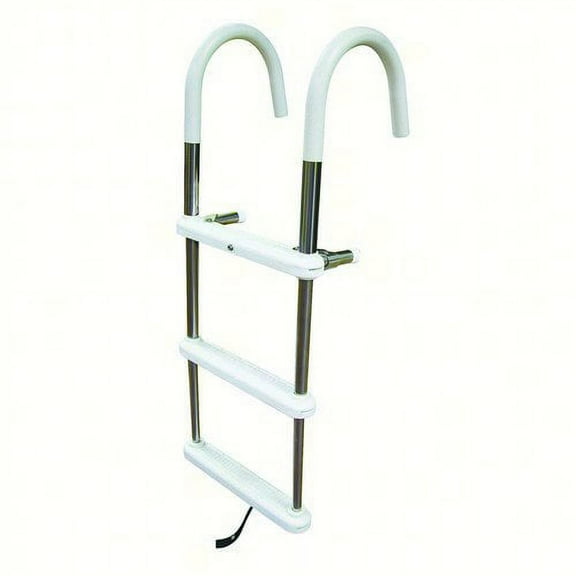 JIF Marine EPV3 Telescoping Gunwale Boarding Hook Ladder 3-Step Folding MD