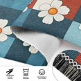 thumbnail image 6 of Yayeee Runner Rug for Bedroom 2'x6' Machine Washable Hallway Non Slip Mat, Yellow Checkered Daisy, 6 of 8