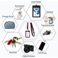 thumbnail image 4 of Porte-cartes Collier, Porte-Badge, Porte-Clés (Rouge), 4 of 5