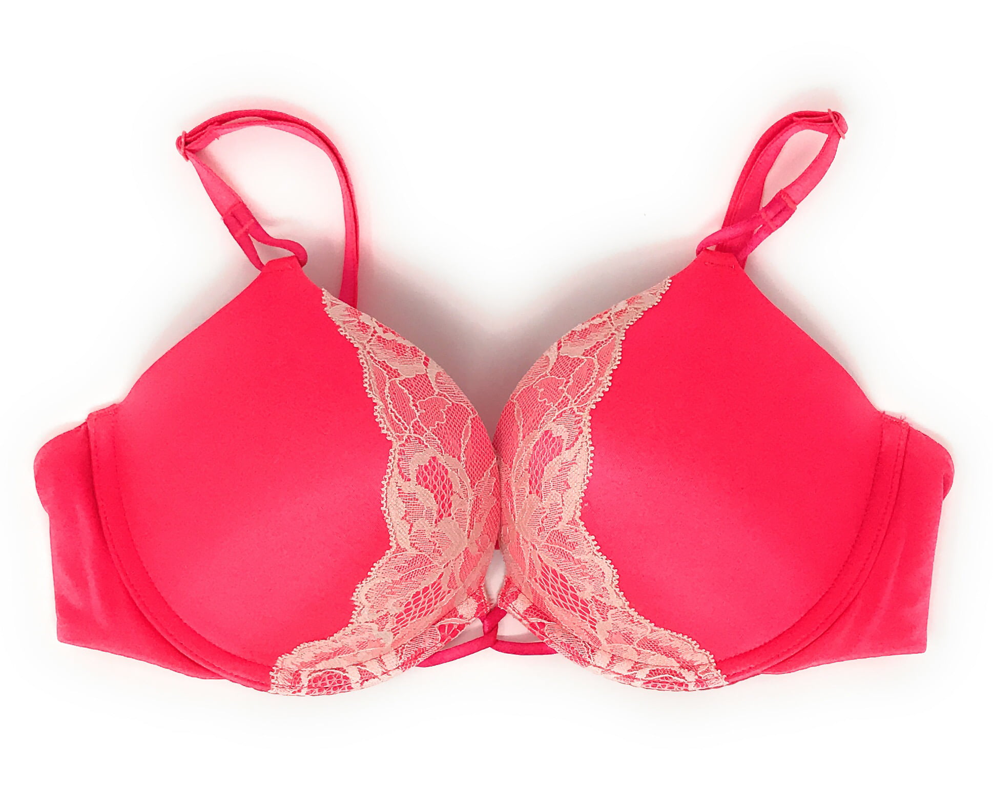 Victoria's Secret, Intimates & Sleepwear, 32a Bombshell Add2cups Strapless  Pushup Bra Light Pink Crystal Embellished