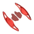 thumbnail image 4 of Palanca de cambio del volante, 2 paletas de cambio de aleación de aluminio rojo para coche aptas para 2018-2019 (2015-2019) rojo, 4 of 14