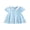 Sky Blue, variant on BemeyourBBs Toddler Baby Girl Summer Beach Dress Little Girls Princess Party Dress Puff Short Sleeve Peter Pan Doll Collar Cute Castle Tiara Embroidery A-Line Casual Pleated Dresses