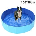 thumbnail image 1 of Foldable Pet Bath Pool (Blue, 100x30cm), 1 of 5