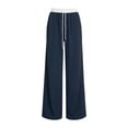 thumbnail image 5 of RongHuan Womens Wide Leg Track Pants High Elastic Waist Baggy Casual Drawstring Sweatpants with Pockets Streetwear, 5 of 7