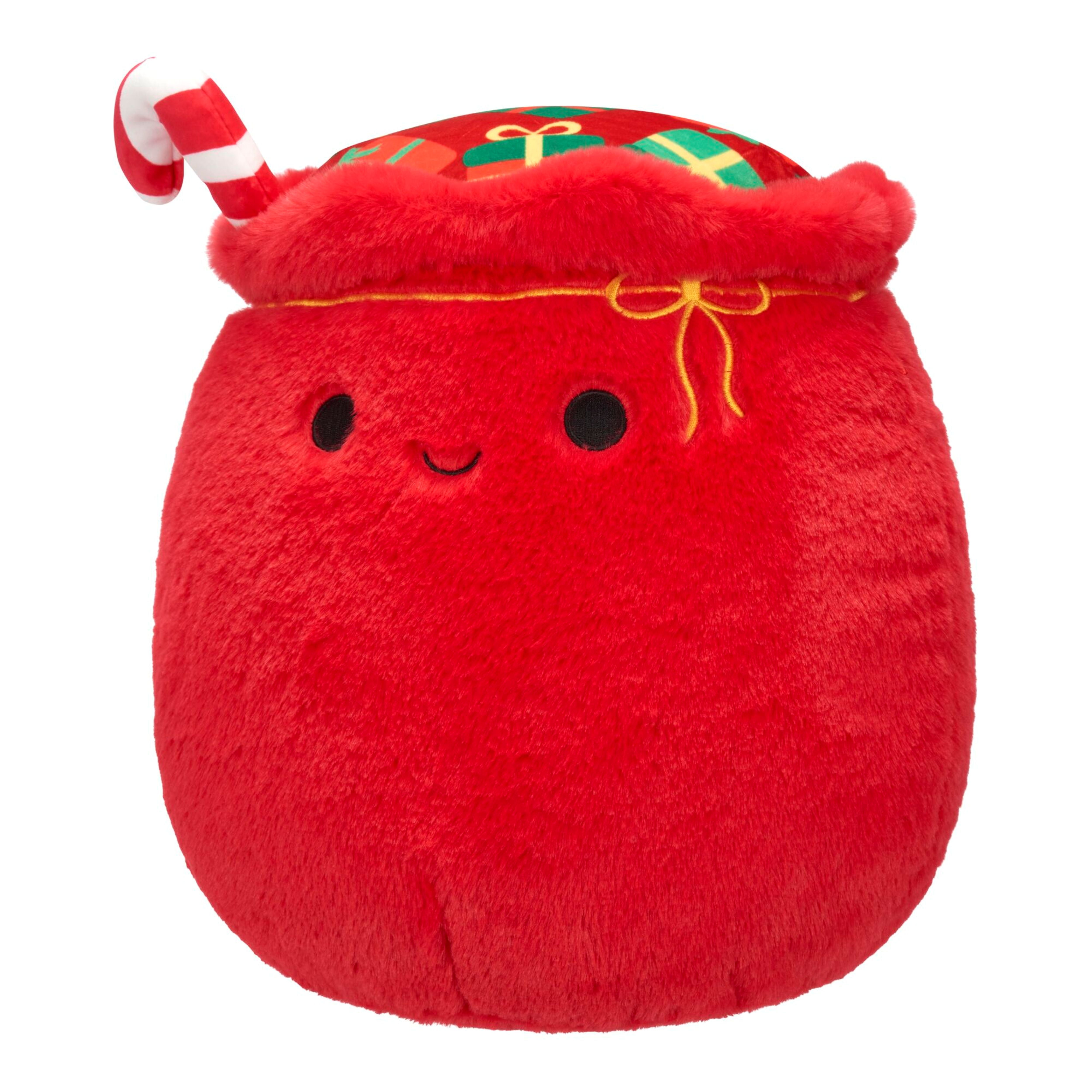 Squishmallows FuzzAMallow Official 12 inch Lowell the Red Sack of Toys - Child's Ultra Soft Stuffed Plush Toy