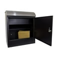 thumbnail image 2 of Selma locking mail & parcel box, black with stainless steel, 2 of 3