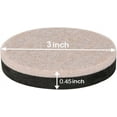 thumbnail image 2 of 10 Pcs Furniture Sliders 3 Inch Round Felt Furniture Slider Reusable Heavy Duty Furniture Moving Pads for Hardwood Floors and Other Hard Surfaces, 2 of 6