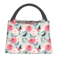 thumbnail image 1 of Easygdp Roses and Butterflies Bolsa de Almuerzo Insulada Reutilizable, Bolsa de Mano y Bandolera para Oficina, Trabajo, Viajes, 1 of 6