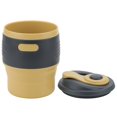 thumbnail image 3 of Taza plegable de silicona amarilla para aventuras al aire libre, taza de café compacta para viajes, 3 of 8