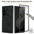 thumbnail image 3 of Allytechgroup Magnetic Case for Samsung Galaxy Z Fold 7 with Screen Protector, Wireless Charging Support 360 Rotating Stand Anti-Scratch Rugge Bumper Phone Case for Galaxy Z Fold7, Black, 3 of 8
