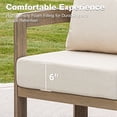 thumbnail image 3 of COMLAX FIELD Outdoor Furniture Set, 3-Piece Metal Patio Conversation Set with 6" Thick Cushions, Outdoor Couch and Patio Chairs Set, 3 of 6
