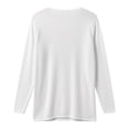 thumbnail image 7 of Beach Cover Ups for Women Letter Print Long Sleeve Sweater Crew Neck Split Hem Crochet Jumper Top Beach Outfits for Women, 7 of 7