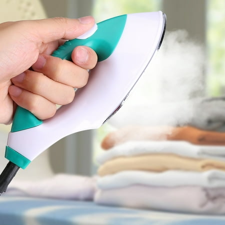 Tbest Mini Portable Clothes Electric Flat Iron Handheld for Travel Home Appliance Hot,Portable Clothes Steamer, Travel Electric Iron