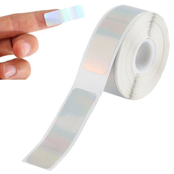 280Pcs 2 Rolls Laser Label Maker Tape 12mm×40 mm Label Printer Paper Thermal Sticker Holographic Printing Household Storage Labels Self-Adhesive