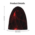 thumbnail image 4 of Honeii Red Spider On The Web Print Kids Knit Beanie Watch Hat ,Knit Cap for Boys and Girls, 4 of 7