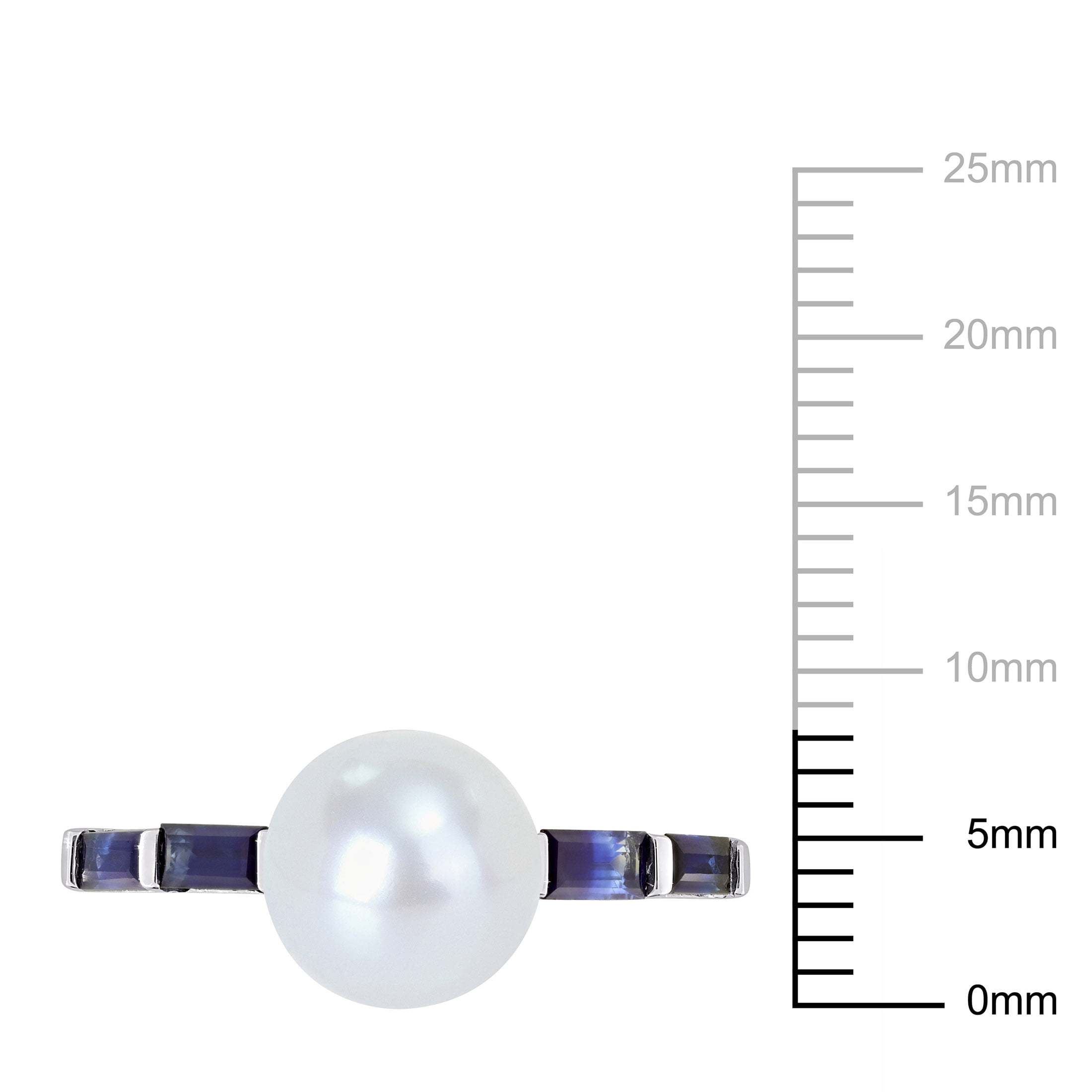 Everly Women's Sapphire 10k White Gold Ring