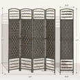 thumbnail image 7 of Topcobe 4 Panel Room Divider, Folding Screen, 5.6', Privacy Screen, Partition Room Dividers for Home, Apartment, Dark Gray, 7 of 7