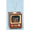 Musical Retro TV Television Box with Lighted 3-D Animated Christmas Pageant