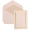 JAM Paper Wedding Invitation Set, Large, 5 1/2 x 7 3/4, Bold Border Set, Kiwi Green Card with Crystal Lined Envelope, 100/pack