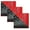 Black Red, variant on Set of 3 Jumbo Bandanas