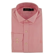 Polo Ralph Lauren Mens Estate Hairline Stripe Shirt (15.5(32-33), Pink/White)