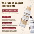 thumbnail image 4 of Peel Shot Glow Rice Ampoule, 2.7 fl.oz Dual Exfoliating Scrub for Face & Body（ White Rice）, 4 of 9