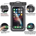 thumbnail image 4 of Paquete de 4 fundas impermeables universales para teléfono, funda impermeable para teléfono grande, bolsa seca Ipx8 para deportes al aire libre para Apple Iphone, Samsung y hasta 7,5" (multicolor, 4 of 5