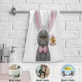 thumbnail image 4 of Coolnut Easter Cat Cute Hand Towels 2 PCS, Bunny Rabbit Ears Eggs Kitchen Towel Ultra Soft and Highly Absorbent,Decorative Fingertip Face Towel for Bathroom Hotel, 28.3"x 14.4", 4 of 4