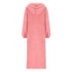thumbnail image 2 of TaTaai Women's Casual Solid Color Hooded Long Sleeve Plush Pocket Dress Round Neck Loose Comfortable Home Long Nightgown Loungewear Gift, 2 of 5