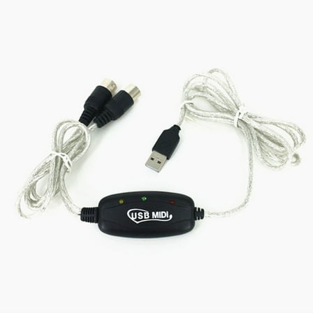 Masteelf  180 X2cm USB Interface MIDI Music Line Keyboard Connection Cable