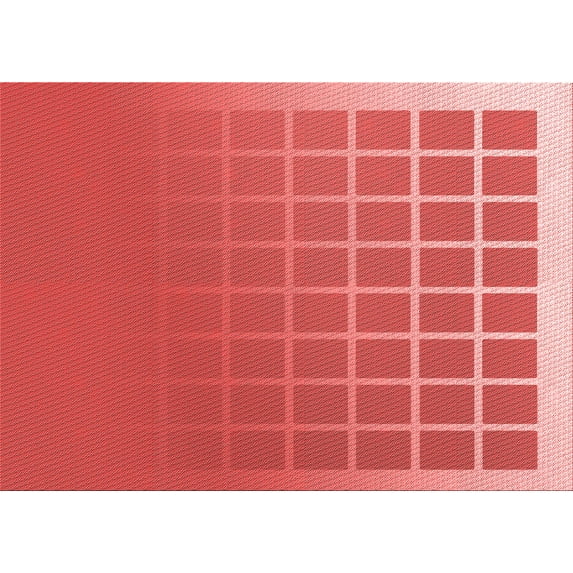 Ahgly Company Indoor Rectangle Patterned Ferrari Red Area Rugs, 7' x 9'