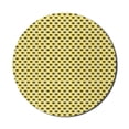 thumbnail image 1 of Floral Mouse Pad for Computers, Doodle Sunflowers Nursery Harvest Playroom Simplistic Gardening, Round Non-Slip Thick Rubber Modern Gaming Mousepad, 8" Round, Dark Teal Green Yellow, by Ambesonne, 1 of 2