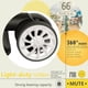 thumbnail image 3 of Maleta expandible Luggage Coolife de policarbonato y ABS Spinner de 28 pulgadas, color blanco, 3 of 7