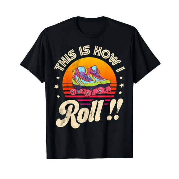 Roller Skating This Is How I Roll Skater Skate Retro Vintage T-Shirt