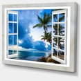 thumbnail image 2 of Window Open to Cloudy Blue Sky - Oversized Landscape Wall Art Print, 2 of 3
