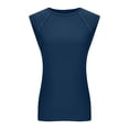 thumbnail image 6 of Bibifish Womens T Shirt Crew Neck Cap Sleeve Slim Fit Tops Soft Breathable Casual Summer Tees, 6 of 6
