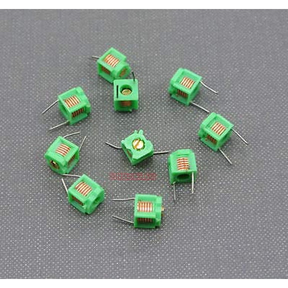 100pcs Variable Inductors Assortment,Coil Adjustable,1.5T-5.5T