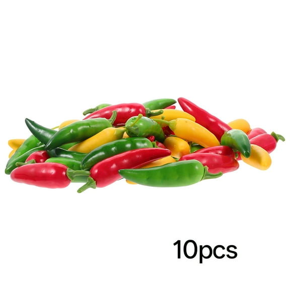 LAMIRO Artificial Pepper 60 Pcs Imitation Chili Fake Peppers Vegetable Vegetables Decor for Office Hot Mini Toy Foam