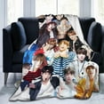 thumbnail image 2 of Blanket Jungkook Soft and Comfortable Warm Fleece Throw Blankets Gift for Room Sofa Office Bed car Camp Couch Decoration Cozy Plush beach blankets All Season, 2 of 5