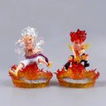 thumbnail image 2 of One Piece Figure Nika Luffy Gear 5 Q Version Action Figure Stat Red, 2 of 5