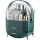 thumbnail image 1 of Cosmetic Organizer, Cosmetic Display Case with 2 Tiers and Clear Lid, Bedroom Dresser and T1-Green, 1 of 4